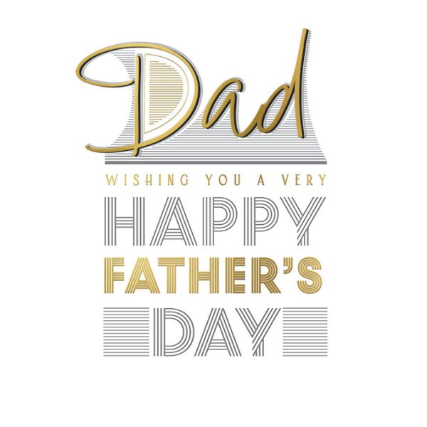 Father's Day Card Dad, Foil Type