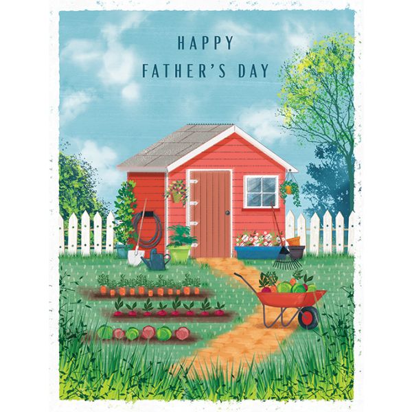 Father's Day Card Father's Day, Shed