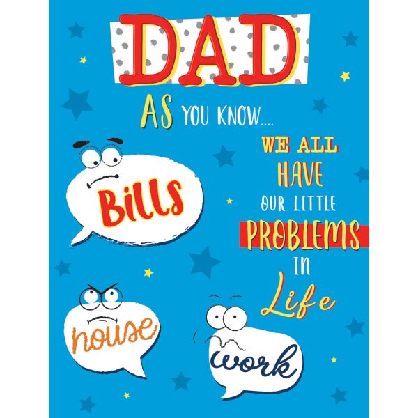 Father's Day Card Dad, Problems