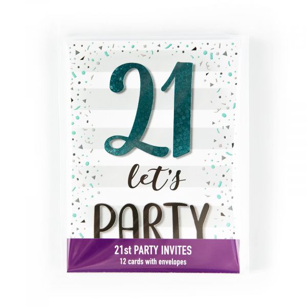 Birthday Party Invitations Age 21