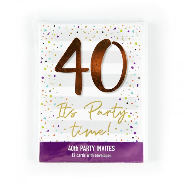 Birthday Party Invitations Age 40