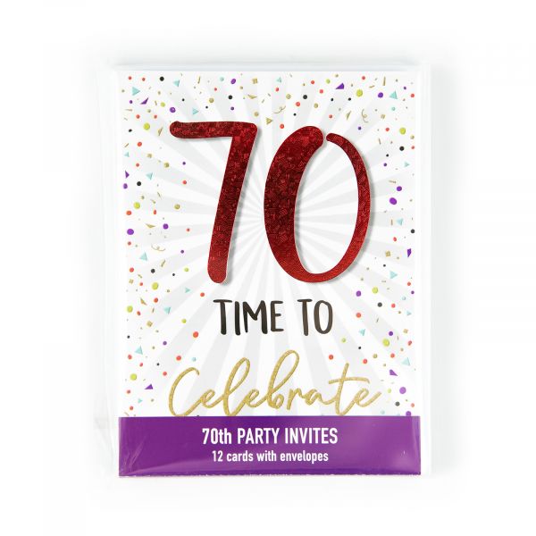 Birthday Party Invitations Age 70