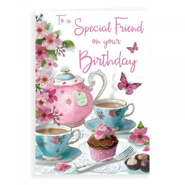 Birthday Card Friend, Teapot