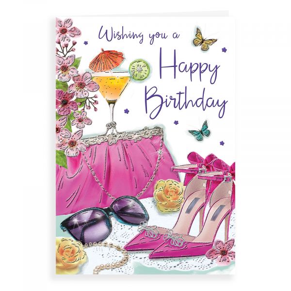 Birthday Card Open Female, Shoes