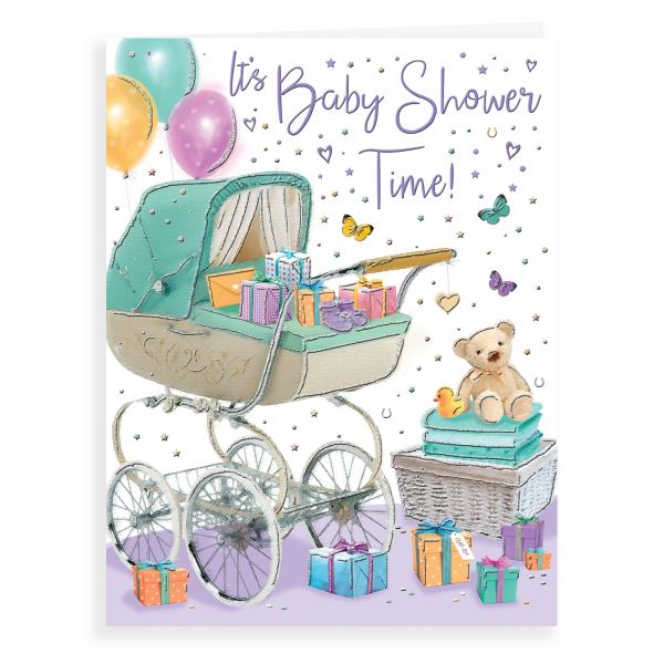 Baby Card Baby Shower, Pram