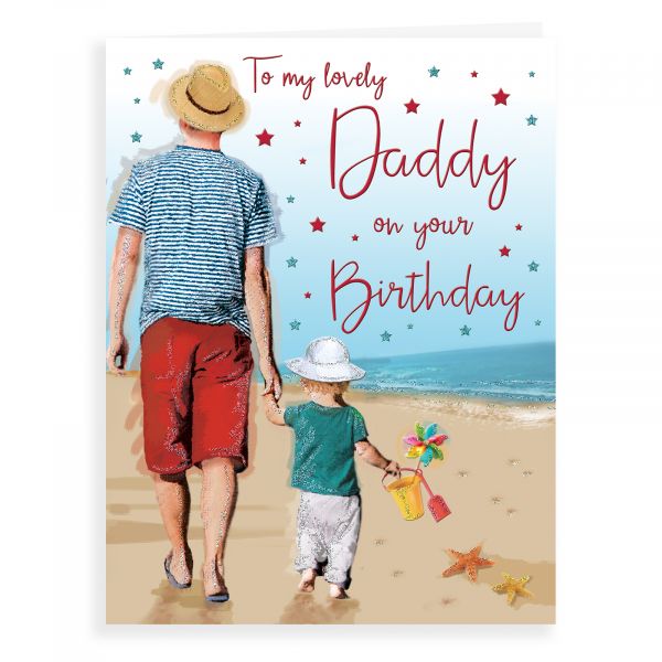 Birthday Card Daddy, Man And Child