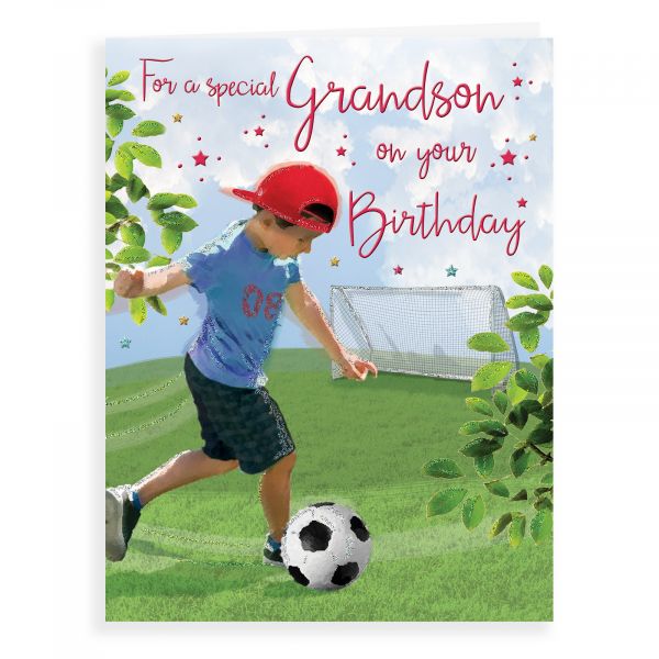 Birthday Card Grandson, Football