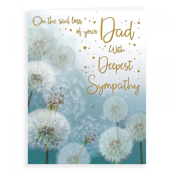 Sympathy Card Dad, Dandelion