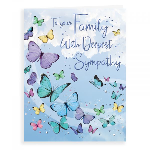 Sympathy Card Family, Butterflies