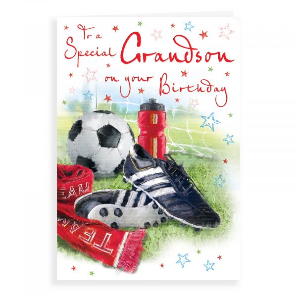 Birthday Card Grandson, Football Kit