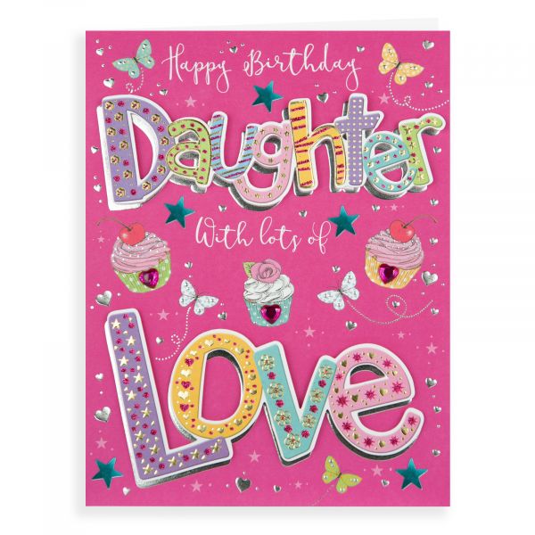 Birthday Card Daughter, Cupcakes