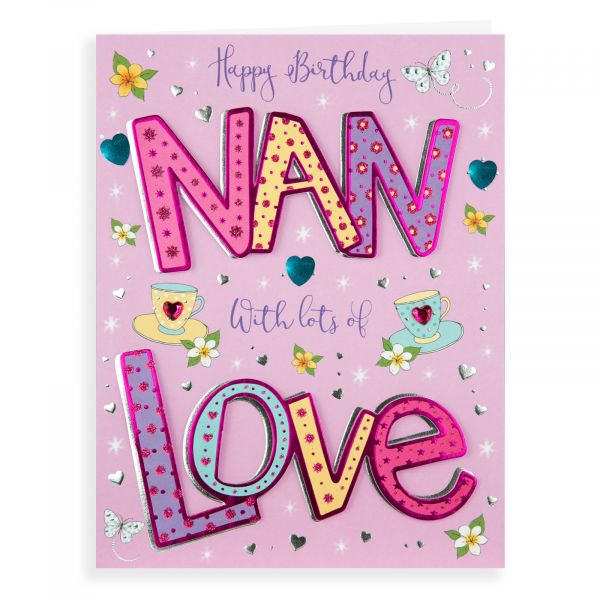 Birthday Card Nan, Teacups
