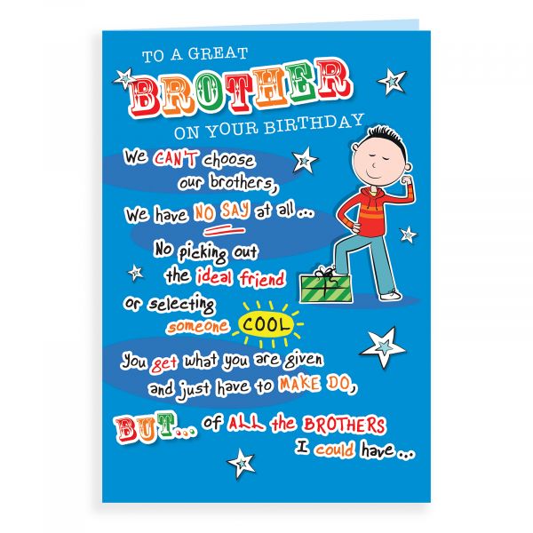 Birthday Card Brother, Boy Present