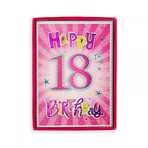 Birthday Boxed Card Age 18