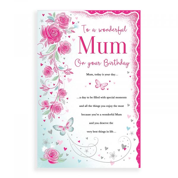Birthday Card Mum, Roses