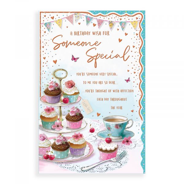 Birthday Card Someone Special, Tea And Cake