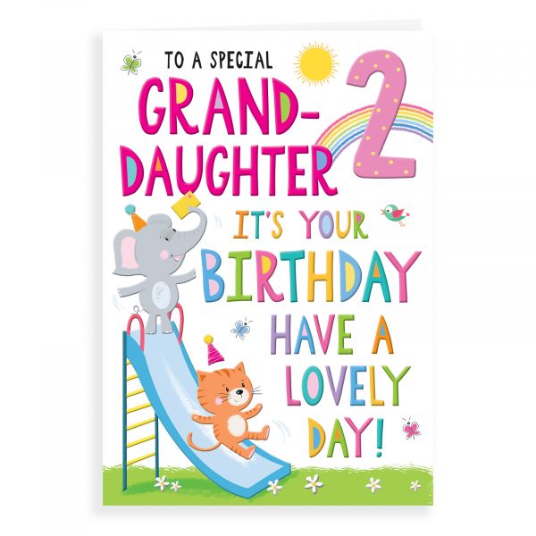 Birthday Card Age 2 Granddaughter