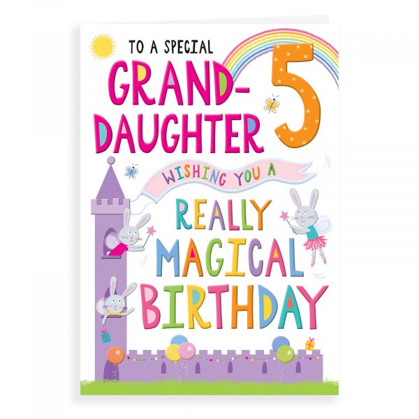 Birthday Card Age 5 Granddaughter