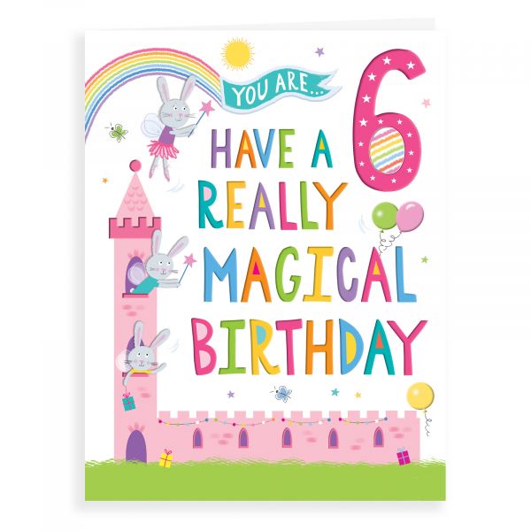 Birthday Card Age 6 F