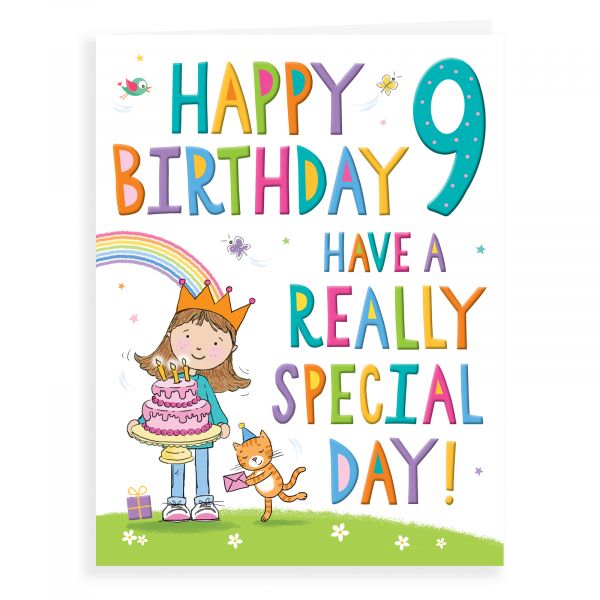 Birthday Card Age 9 F