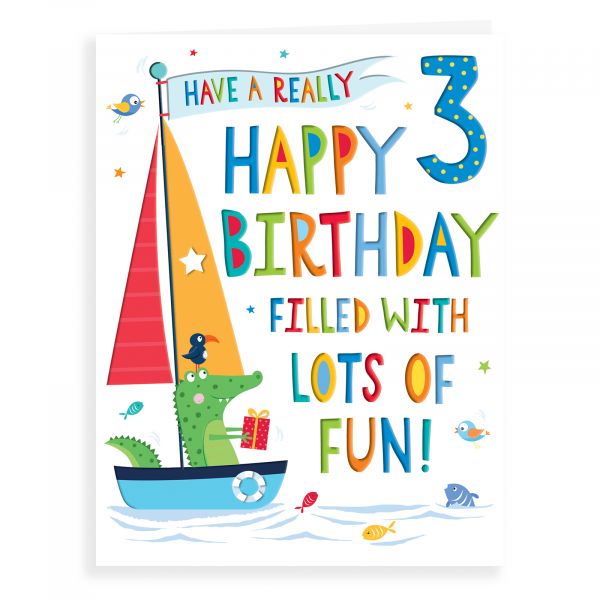 Birthday Card Age 3 M