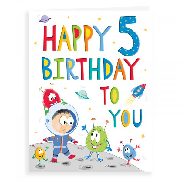 Birthday Card Age 5 M