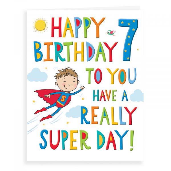 Birthday Card Age 7 M, Superboy