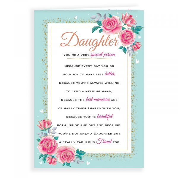 Birthday Card Daughter, Roses