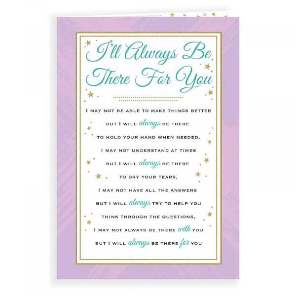 Thinking of You Card I'll Always Be There, Text Framed