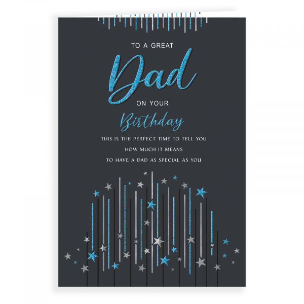 Birthday Card Dad, Lines & Stars