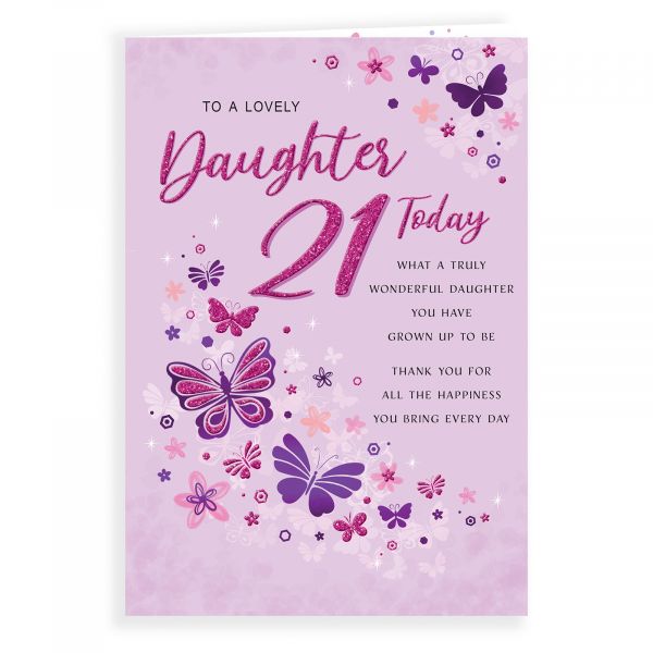 Birthday Card Age 21 Daughter