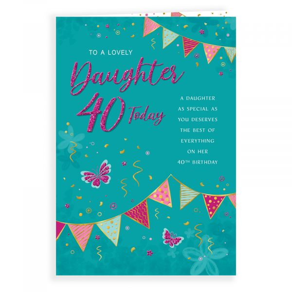 Birthday Card Age 40 Daughter