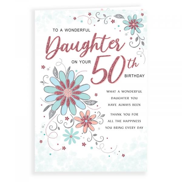 Birthday Card Age 50 Daughter