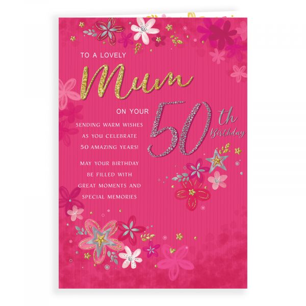 Birthday Card Age 50 Mum