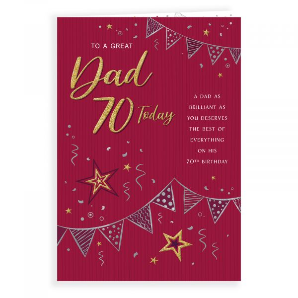 Birthday Card Age 70 Dad