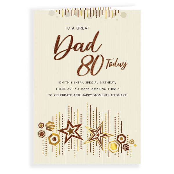 Birthday Card Age 80 Dad