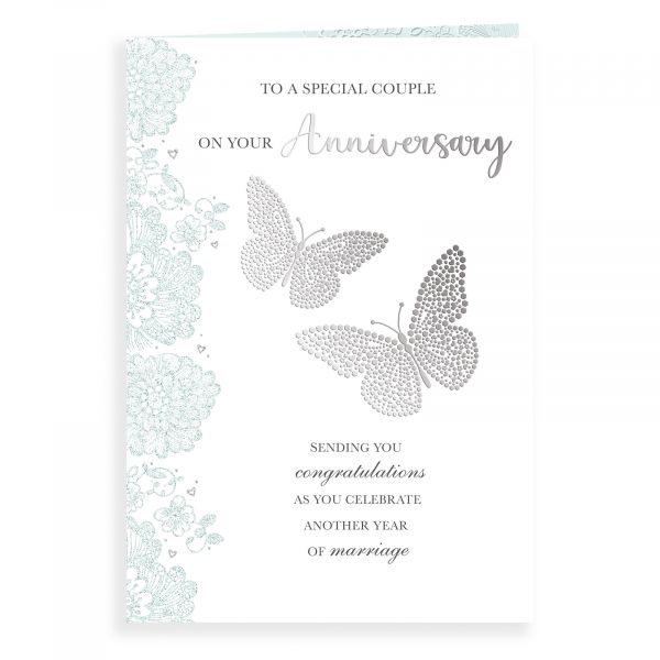 Anniversary Card Your, Two Butterflies