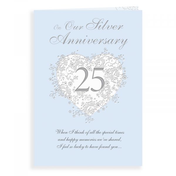 Anniversary Card Silver Our