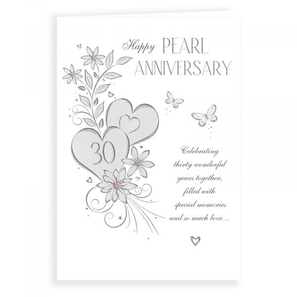 Anniversary Card Pearl