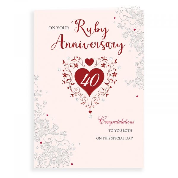 Anniversary Card Ruby Your