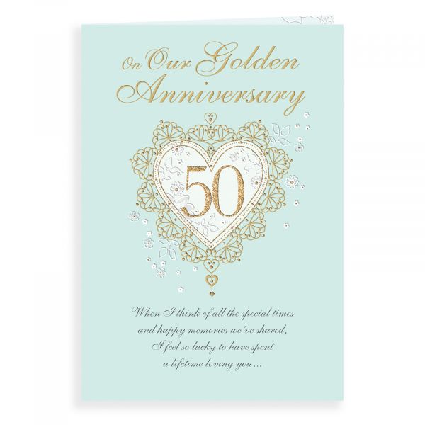 Anniversary Card Golden Our