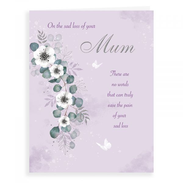 Sympathy Card Mum, Floral Branch