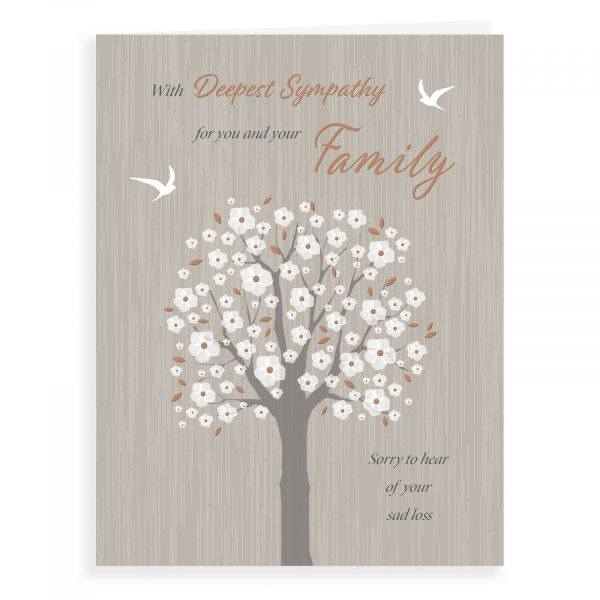 Sympathy Card Family, Blossom Tree