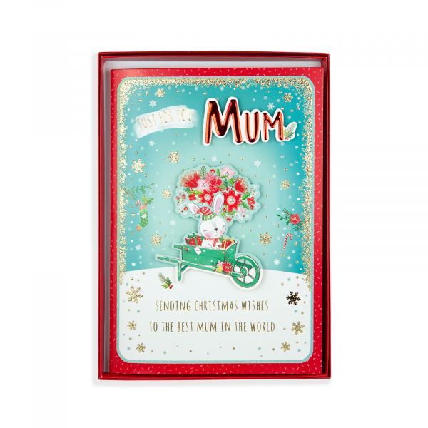 Christmas Single Boxed Card Mum