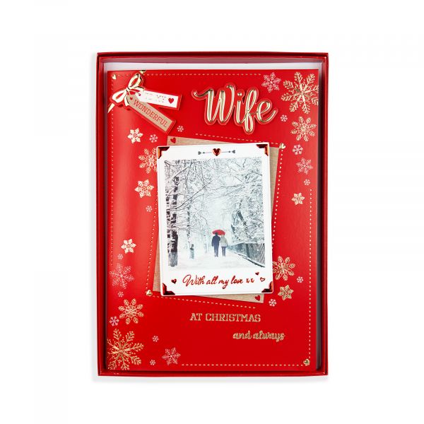 Christmas Single Boxed Card Wife