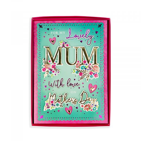 Mother's Day Boxed Card Mum, Floral