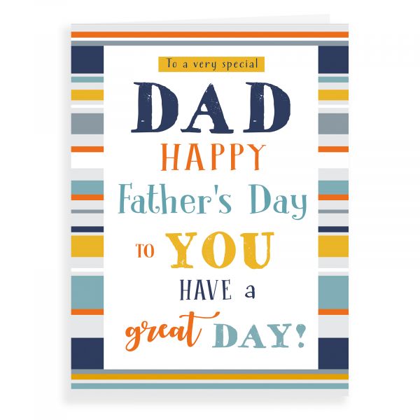 Father's Day Card Dad, Stripe Type