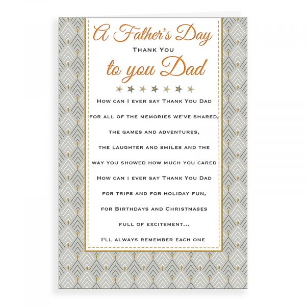 Father's Day Card Dad, Deco Border