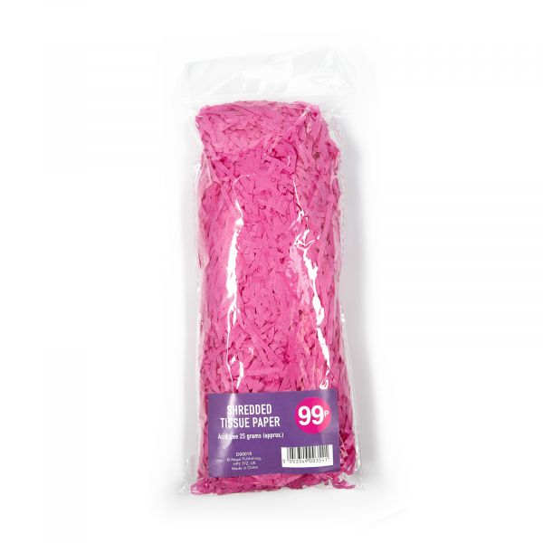 Shredded Tissue Paper Fuchsia