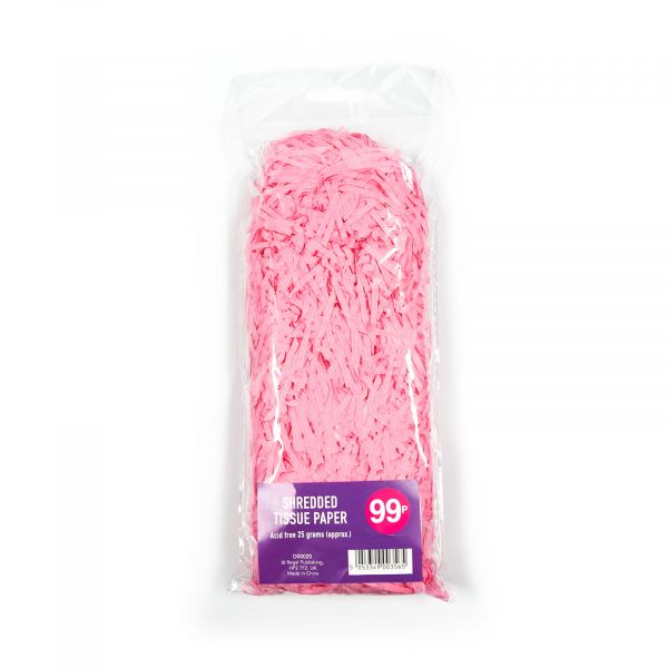 Shredded Tissue Paper Baby Pink